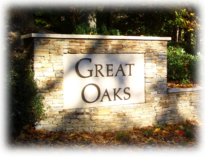 Great Oaks Entrance Sign